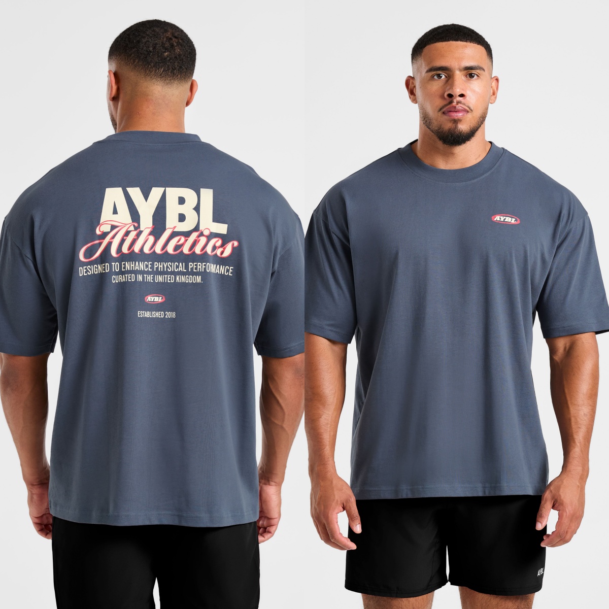 Streetwear Brand Tees - Klassisches Athletics Script Oversized Fashion GYM