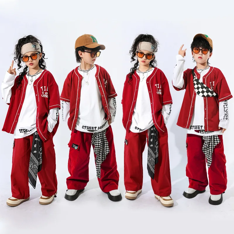 Streetwear Brand Clothing - Kinder-Jazz-Tanz-Hip-Hop-Modenschau-Kostüme Trendige Streetwear-Marken Hip-Hop-Bekleidungssets für Jungen